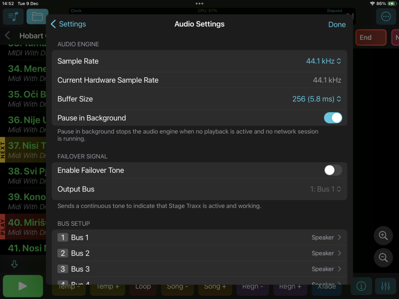 Audio dropouts when using Assignable buttons - Stage Traxx / Stage Cue ...